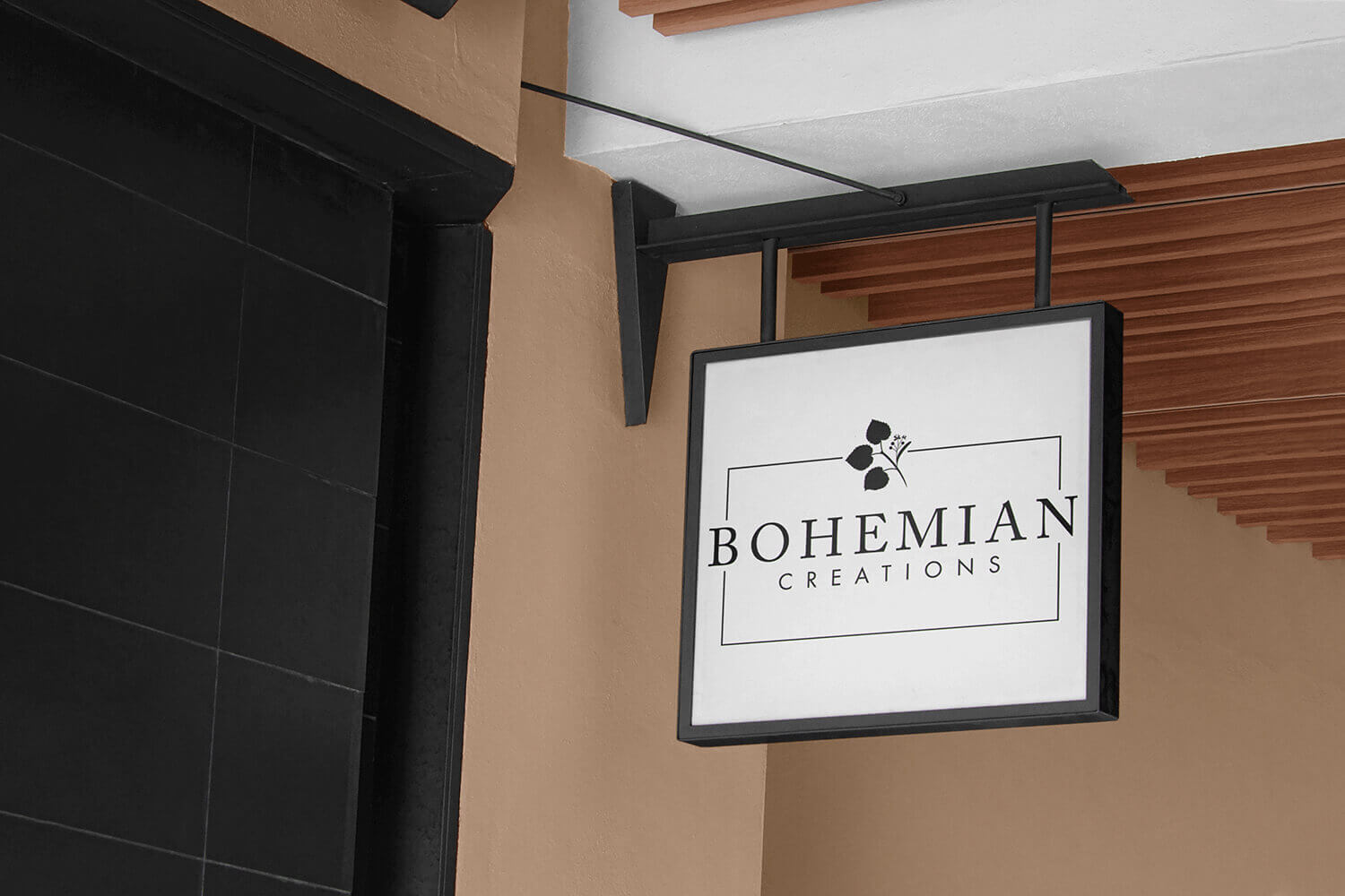 Mockup of Bohemian Creations Logo