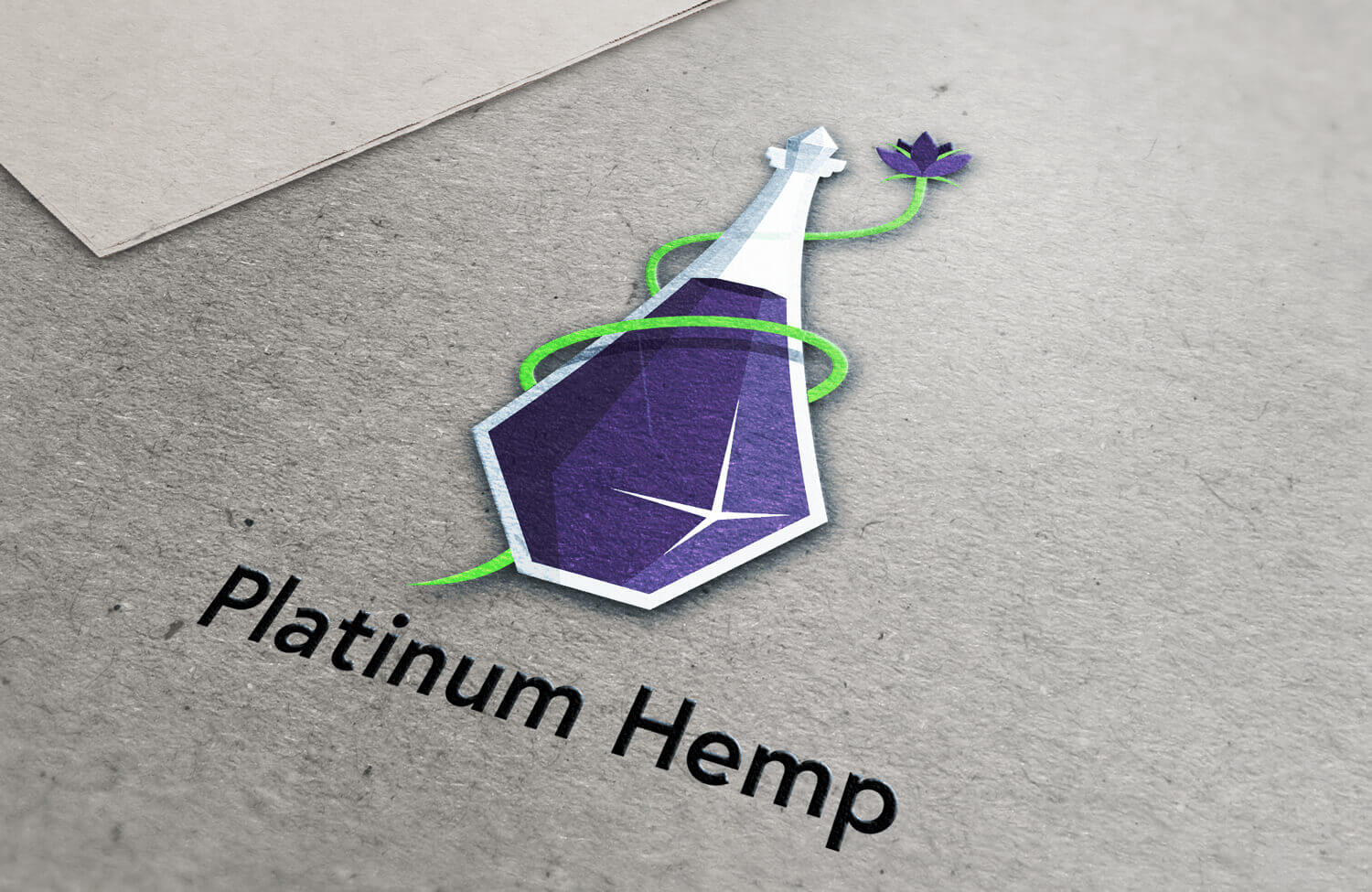 Mockup of Platinum Hemp Logo